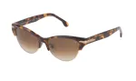 LOZZA Moteri&scaron;ki Cat Eye Akiniai nuo Saulės SL4071M5309AJ - Havana Acetato Rėmelis, Pilki Gradientiniai Lę&scaron;iai, UV400 Apsauga