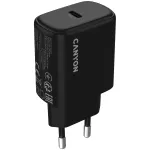 CANYON OnCharge 250 25W 1xPD EU Wall Charger Black