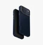 UNIQ Keva Edge dėklas, skirtas iPhone 17 Pro Max, MagClick įkrovimas, mėlynas