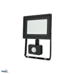 KAFLER KASTEL LED prožektorius 30W 4000K 2520lm IP65 juodas su PIR jutikliu