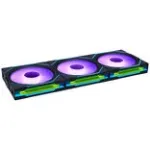 LIAN LI UNI FAN SL Wireless 120mm ARGB 3 rinkinys Juoda