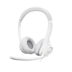 LOGITECH ausinės H390 su mikrofonu, USB-A, balta