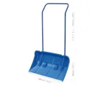 PROSPERPLAST PP. Double Shovel Arctic Blue 80 cm sniego kastuvas su plienine rankena