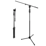 V-TONE DELUXE M1 Solo mikrofoninis stovas su strėle ir trikojo pagrindu, reguliuojamas auk&scaron;tis 900&ndash;1600 mm, juodas