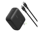 Belkin BOOSTCHARGE 100W USB-C GaN sieninis įkroviklis su 1,5 m USB-C į USB-C laidu