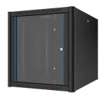 EFB Elektronik 19 colių sieninis spintos kabinetas 20U, 800 mm gylio, surinktas, RAL 9005 juodas