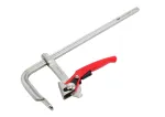 AWTOOLS reketinis F tipo spaustuvas 120 x 500 mm (22 x 10,6 mm strypas) sunkių darbų greito atleidimo spaustuvas medienos apdirbimui
