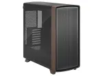 Fractal Design Summit Black TG Light Tint vidutinio bok&scaron;to kompiuterio korpusas su rie&scaron;utmedžio priekine panele