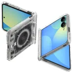 SPIGEN Ultra Hybrid Pro MagSafe dėklas, skirtas Samsung Galaxy Z Flip8 Neo One &ndash; skaidrus