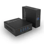 Lindy USB 3.2 Gen 1 Cat.6A HDBaseT prailgintuvas, 100 m, siųstuvas ir imtuvas, metalinis korpusas
