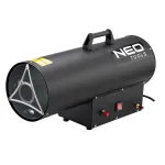 NEO TOOLS 90-085-01 dujinis &scaron;ildytuvas 50 kW su termostatu, IPX4, LPG, 1000 m&sup3;/h oro srautas, komplekte reduktorius ir žarna