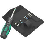 Wera 7515/7 Kraftform Safe-Torque Speed Bicycle 1 05075850001 dinamometrinių atsuktuvų rinkinys, 7 elementai, 2&ndash;6 Nm, 1/4" &scaron;e&scaron;iabriaunis, juodas ir žalias