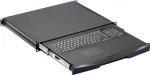 SCHROFF 1U klaviatūros stalčius RAL 9005 juodas 19 inch stovo tvirtinimas 60118566