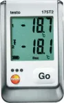 TESTO 175 T2 temperatūros duomenų registratorius, 2 kanalų NTC, 1 mln. matavimų, -35...+55 &deg;C vidinis, -40...+120 &deg;C i&scaron;orinis, IP65, USB sąsaja, LCD ekranas 0572 1752
