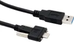 EXSYS EX-K1593V USB 3.2 Gen 2 kabelis, USB-A į USB-C, 1 m, juodas, 10 Gbps, 60 W įkrovimas