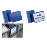 DURABLE A4 gulsčio formato identifikacinė ki&scaron;enė su užlenkimu, permatomas PVC, 50 vnt. 172307