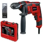 Einhell TC-ID 720/1 E rinkinys smūginis gręžtuvas 720 W su 5 dalių grąžtų rinkiniu ir ne&scaron;iojimo dėklu 4259846