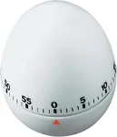 TFA DOSTMANN kiau&scaron;inio formos virtuvės laikmatis, mechaninis, baltas, 60 minučių, varpelio signalas, 60 x 74 mm 38.1002