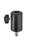 K&ouml;nig & Meyer 66370-000-55 Mini TV kai&scaron;čio adapteris M10 i&scaron;orinis sriegis, juodas