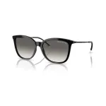 Armani Exchange moteri&scaron;ki kvadratiniai akiniai nuo saulės AX4151S 815811 juodi/pilki gradientiniai 55mm
