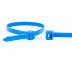 WKK mėlynos suri&scaron;imo juostelės 100 x 2,5 mm, 100 vienetų, poliamidas 6.6 11032671