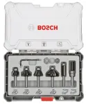 Bosch frezų rinkinys, 6 vnt., 6 mm kotas