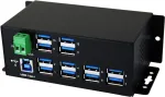 EXSYS EX-1112HMS 12 prievadų USB 3.2 Gen 1 pramoninis DIN bėgio &scaron;akotuvas