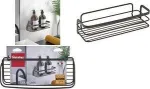 Metaltex Origin LAVA vienos pakopos sieninė lentyna, Touch-Therm padengtas metalas, juoda 401104000