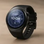 I&scaron;manusis laikrodis HUAWEI WATCH 5 &mdash; apvalus 46 mm, 1,38 colio ekranas, GPS, Bluetooth, mobilusis ry&scaron;ys, juodas