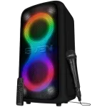Ne&scaron;iojama garso kolonėlė Sven PS-1000 160 W, Bluetooth, FM, karaokė, juoda