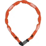 ABUS 1200/110 Web 57657 dviračio grandinė su kodiniu užraktu, grūdintas plienas, 3 skaitmenų kodas, 1100 mm, oranžinė
