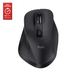 TRUST Fyda Office de&scaron;inės rankos belaidė pelė &ndash; RF + Bluetooth, optinė 2400 DPI, 6 mygtukai, juoda