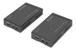 DIGITUS 4K HDMI prailgintuvų rinkinys, HDBaseT 70 m per tinklo kabelį (Cat 5E, 6, 7) UHD 4K2K/30 Hz