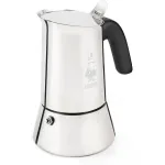 Moka puodas Bialetti Venus 0,2 l nerūdijantis plienas, tinka indukcijai, 4 puodeliai
