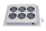 Laisvai pastatomas spintinis ventiliatorių blokas Triton RAC-CH-X05-X3 6 ventiliatoriai Pilka
