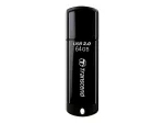 USB atmintukas Transcend JetFlash 350 64GB, USB 2.0, juodas