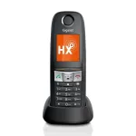Gigaset E630HX DECT belaidžio telefono ragelis su skambučio numerio atpažinimu, juodos spalvos