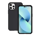 Mobilis 066033 Spectrum galinis dangtelis, skirtas iPhone 14 Pro 15,5 cm (6,1 colio), perdirbtas, antimikrobinis, vientisas juodas