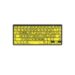 Logickeyboard LKB-LPBY-BTON-DE klaviatūra Bluetooth QWERTZ voki&scaron;ka juoda - geltona