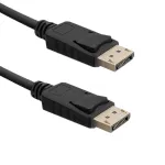QOLTEC DisplayPort kabelis 1,5 m &ndash; DisplayPort ki&scaron;tukas į DisplayPort ki&scaron;tuką, juodas