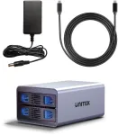 I&scaron;orinis SATA HDD/SSD korpusas Unitek S1308A01-EU, skirtas 2,5 colio ir 3,5 colio diskams, iki 40 TB