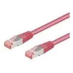 Tinklo kabelis Goobay CAT 6-2000 SSTP PIMF 20m, rausvas