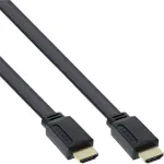 InLine HDMI plok&scaron;čias kabelis High Speed su Ethernet auksuoti kontaktai juodas 10m