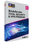 Bitdefender Total Security + Premium VPN | 3 kompiuteriams | 1 metai | Tik ES