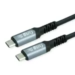 USB kabelis VALUE 11.99.9089 USB4 Gen 3x2 0,8 m USB-C juodas