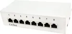 LogiLink Patch Panel Desktop - Sieninis skirstytuvas - RJ-45 x 8 - &Scaron;viesiai pilka, RAL 7035