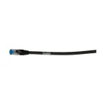 Pataisas laidinis kabelis RJ45 CAT6A 500 MHz 0,5 m juodas S-STP (S/FTP) TPE/LSZH (Superflex) AWG26 Synerg