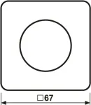 Jung Abdeckung mit Drehknopf Duroplast, Serie CD 1740 (CD1740)