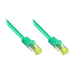 RJ45 jungiamasis laidas su Cat.7 žaliava ir užrakto apsauga (RNS&reg;), S/FTP, PiMF, halogenų neturintis, 600MHz, OFC, Žalia, 0,5m, Good Connections&reg; (8070R-005G)