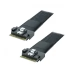 Supermicro CBL-MCIO-1340M5-1 pusiau plok&scaron;čias MCIO x8 (STR) į MCIO x8 (STR) laidas 40 cm